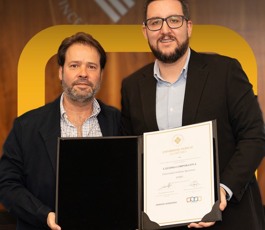 Convenio Zoho Universidad Anáhuac Querétaro Alumnos de áreas como Negocios, Finanzas y carreras afines a la tecnología recibirán acceso directo a plataformas empresariales y capacitación práctica en Inteligencia Artificial (IA) y gestión digital.