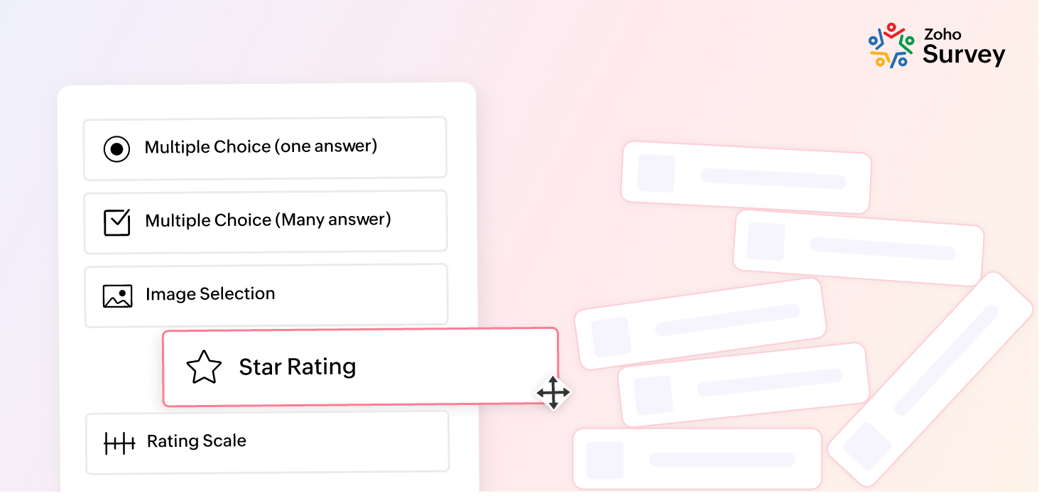 different survey question types in zoho survey