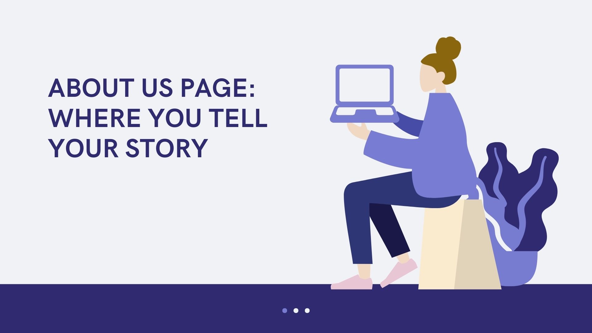 About US page is the section where you talk about yourself and why they need to engage with you