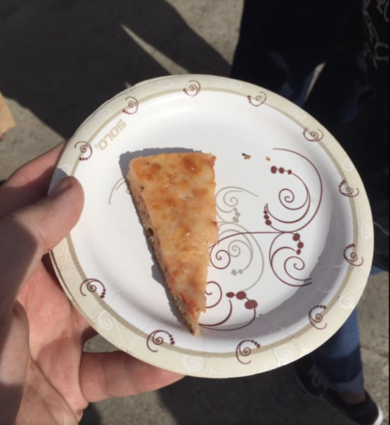 "The tiny pizza samples they gave to attendees at the NYC pizza festival. The event management fail here is not providing attendees the experience you promised."