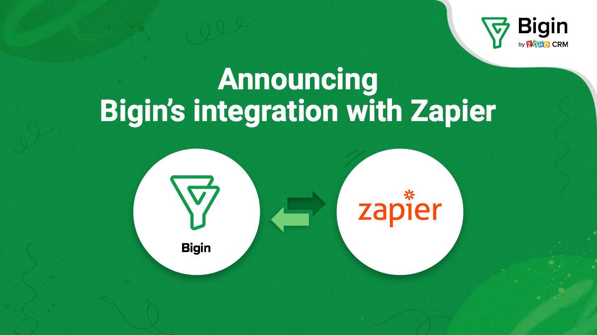 Bigin by Zoho CRM - Zapier Integration
