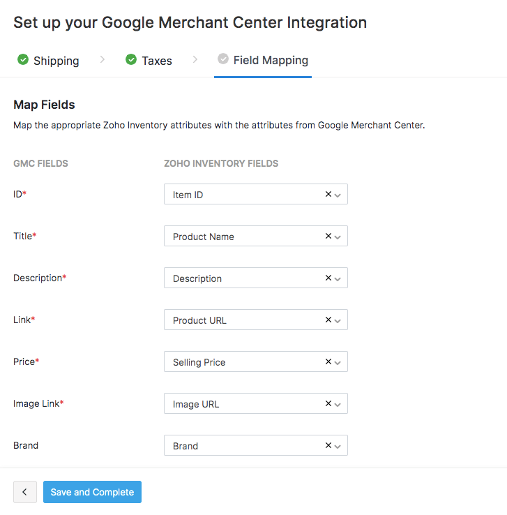 "Set up your Google Merchant Center integration"