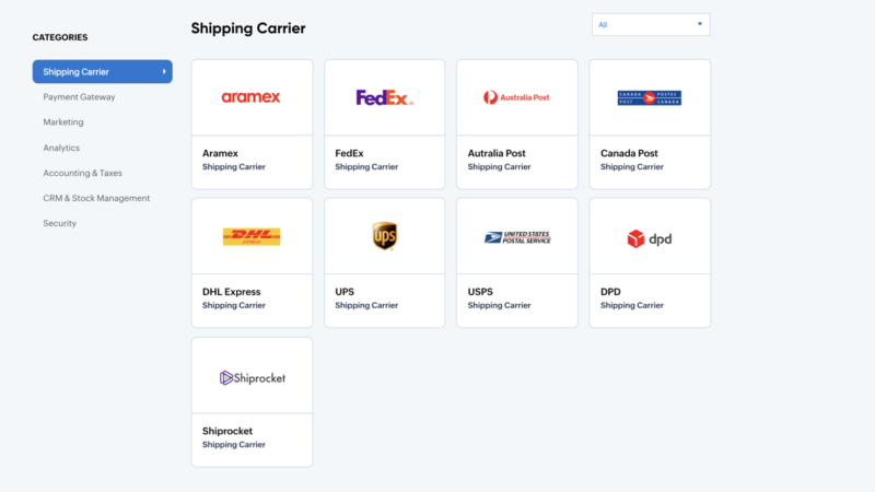 "Zoho Commerce integrations"