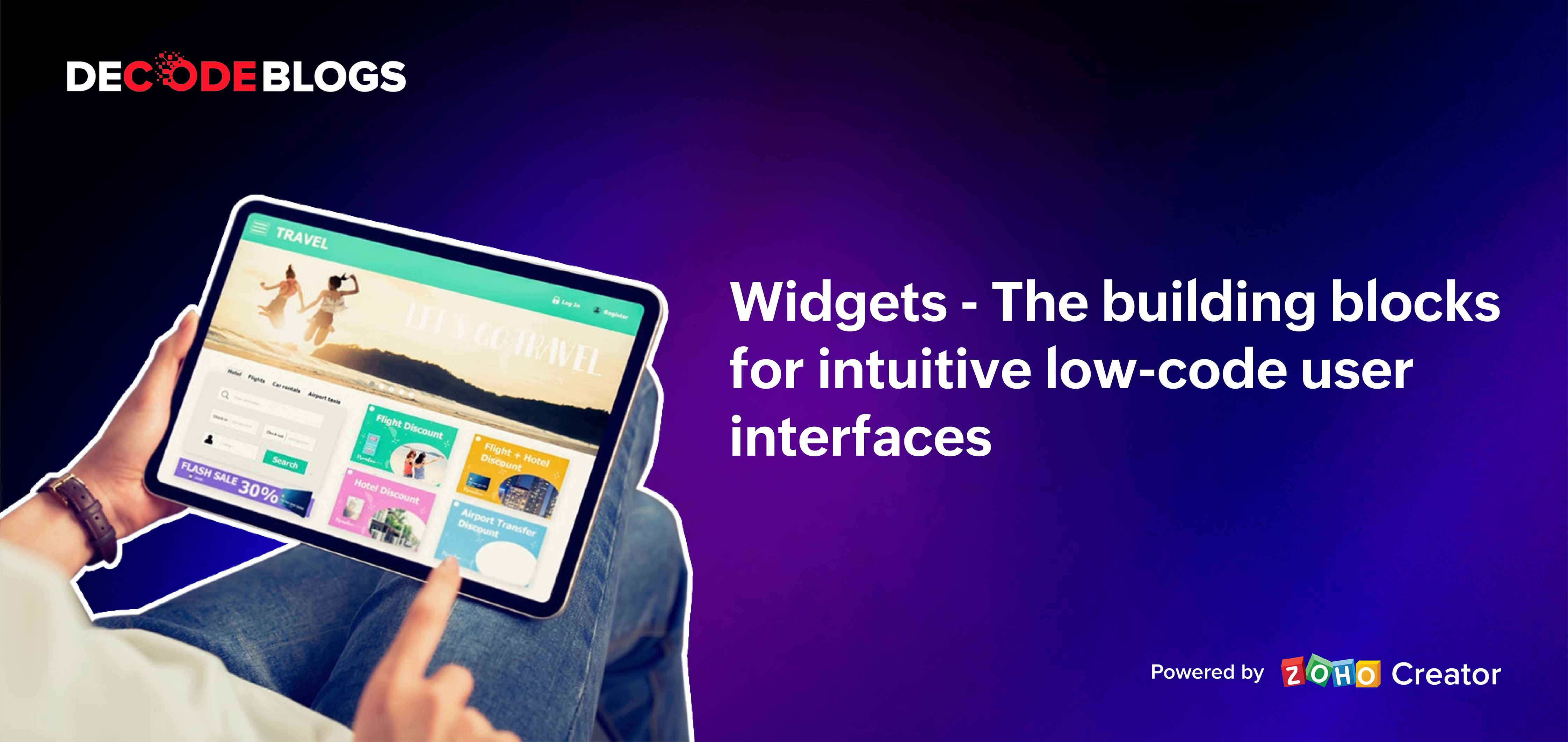 widgets the building blocks for intuitive low-code UIs