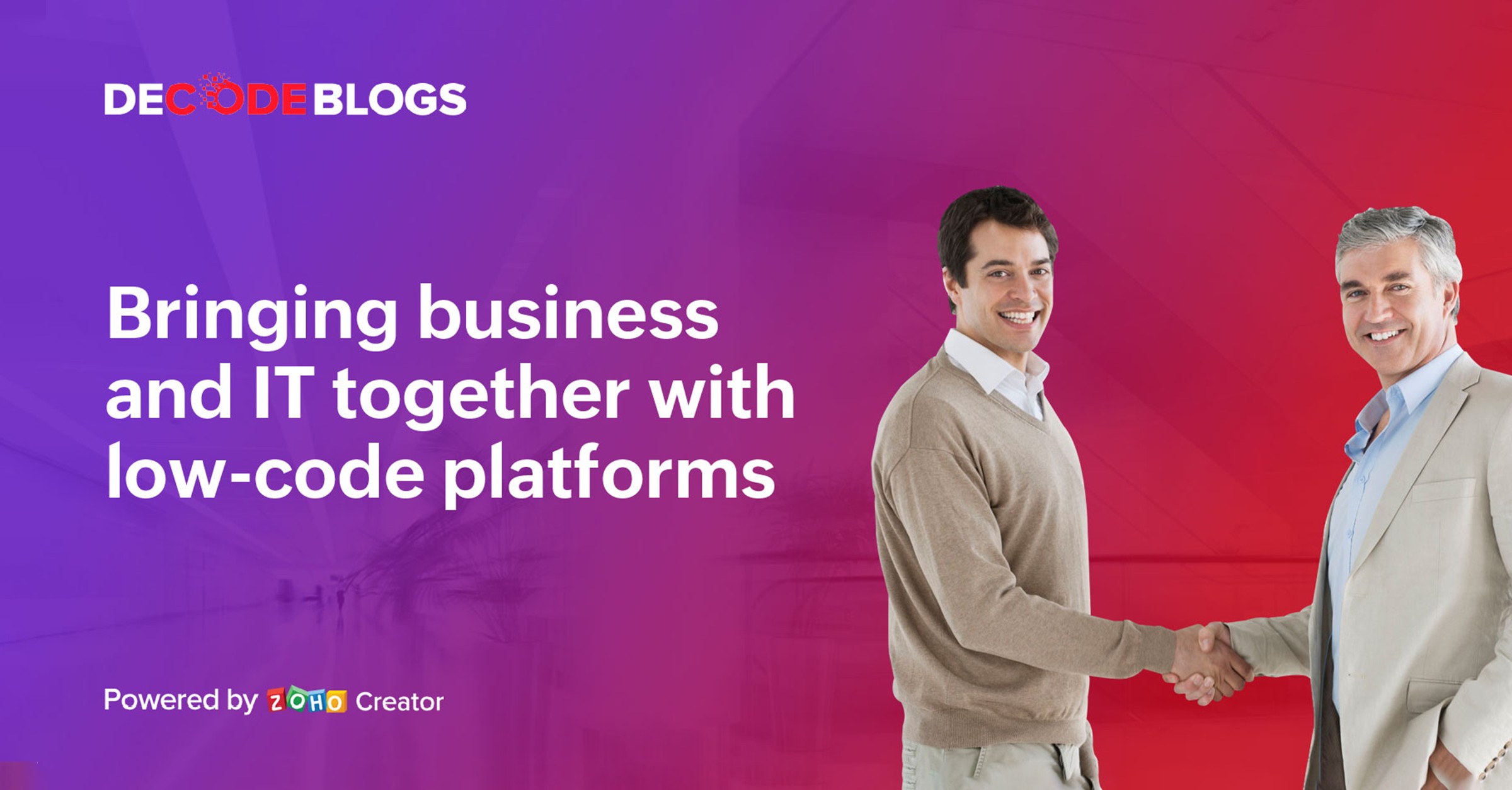 Bringing business and IT together with low-code platforms