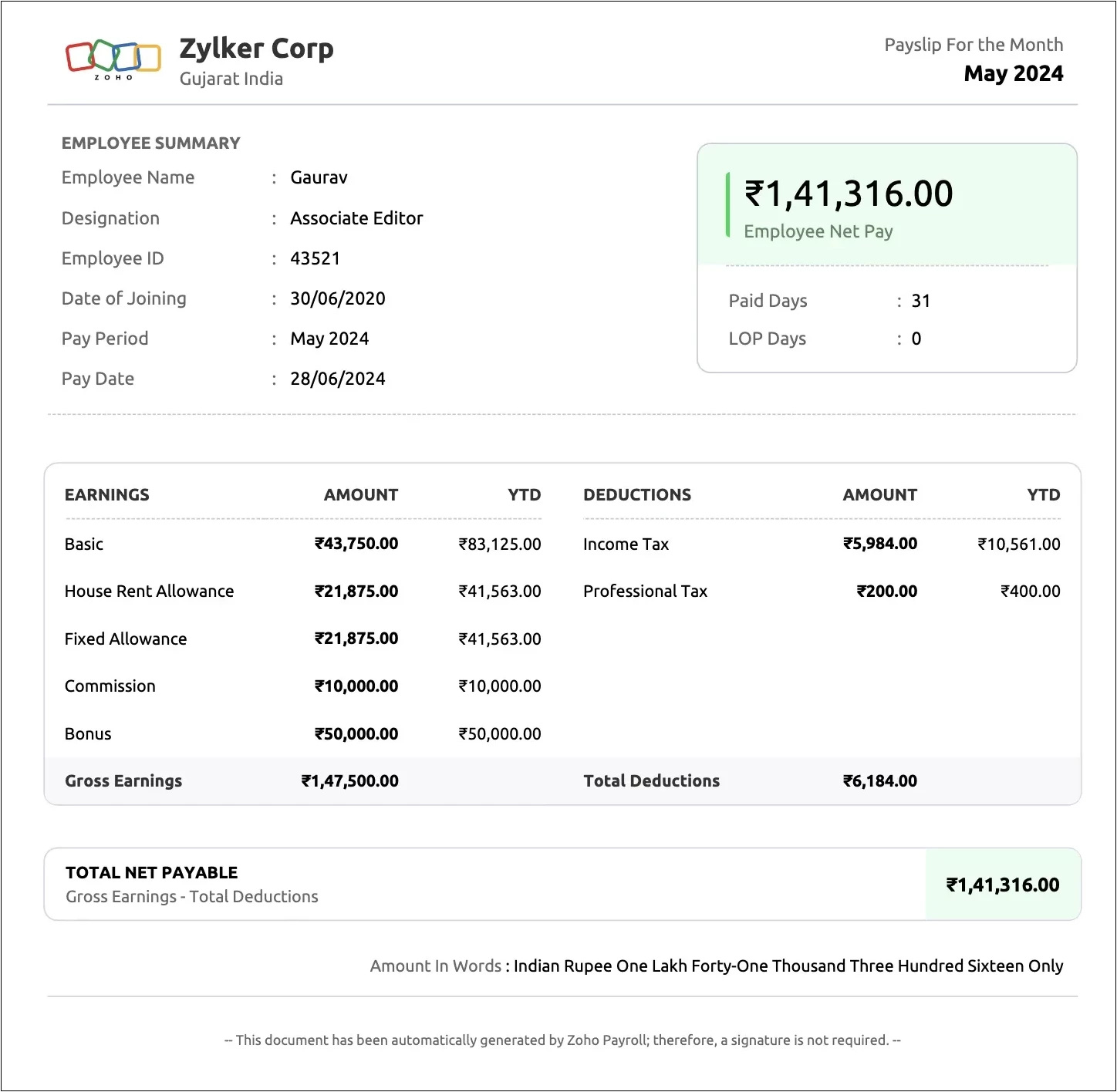 variable pay in salary