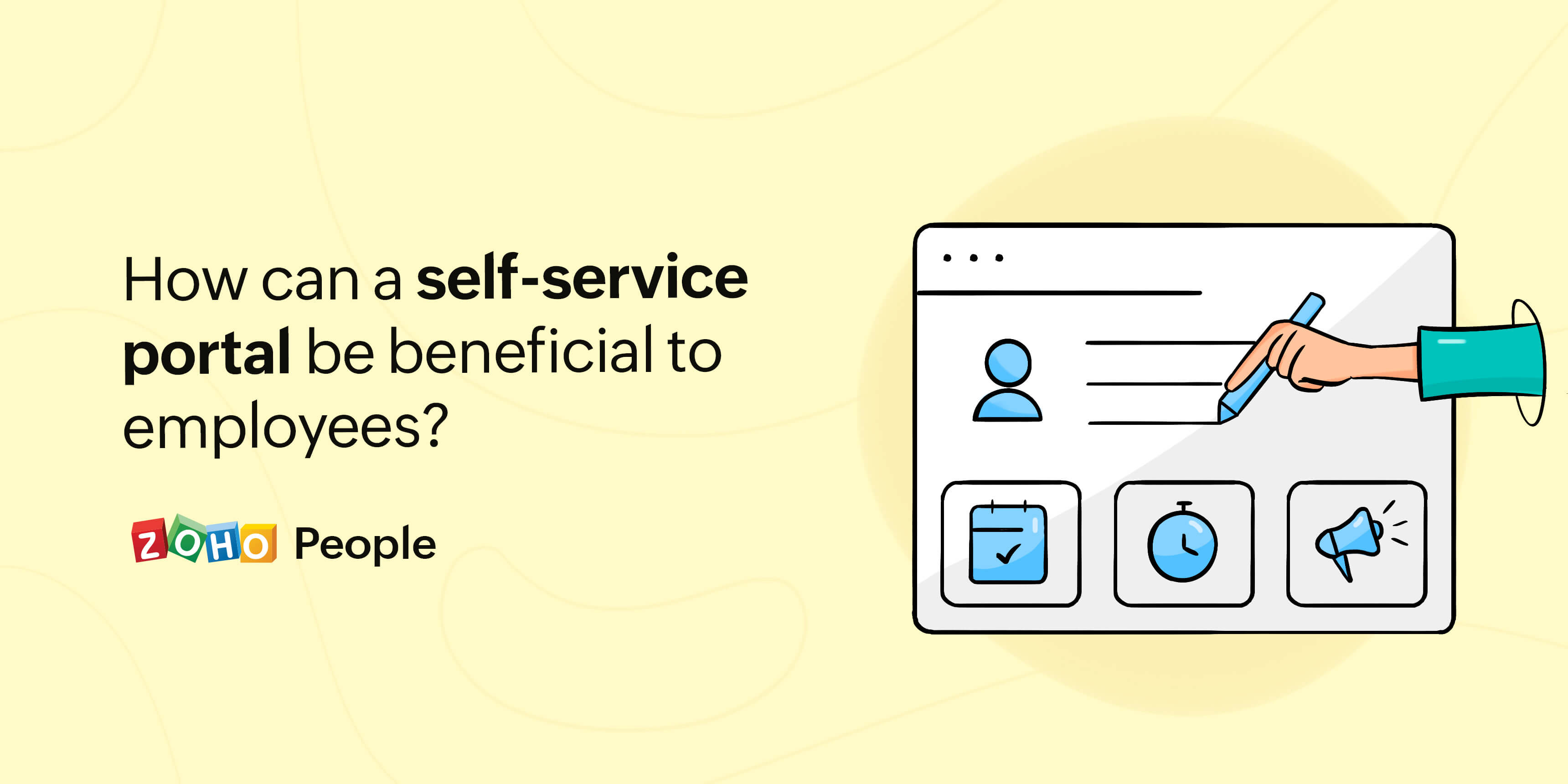 How can an employee self-service portal be useful to employees?