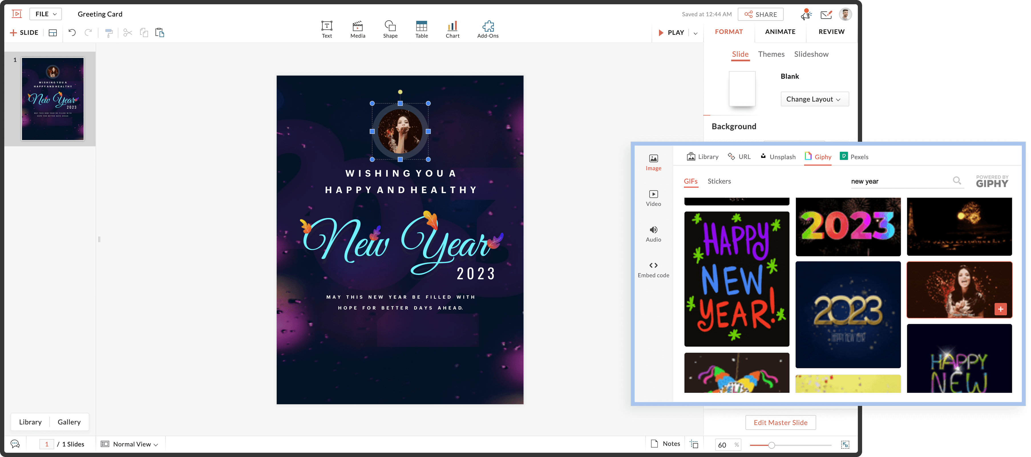 DIY: Seasonal greeting cards with Show | Zoho Show