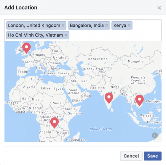 facebook group location