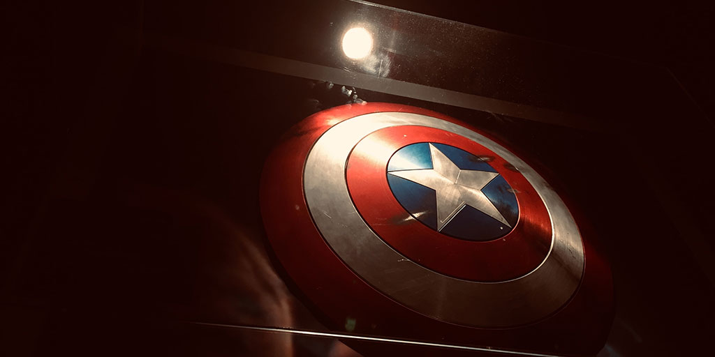 photo of a Captain America shield
